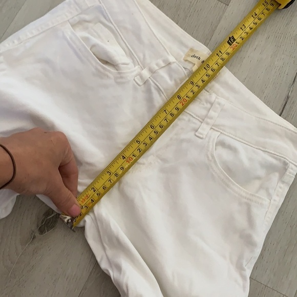 Anthropologie denim Cloth and Stone size 27 white jeans classic casual - Picture 7 of 11